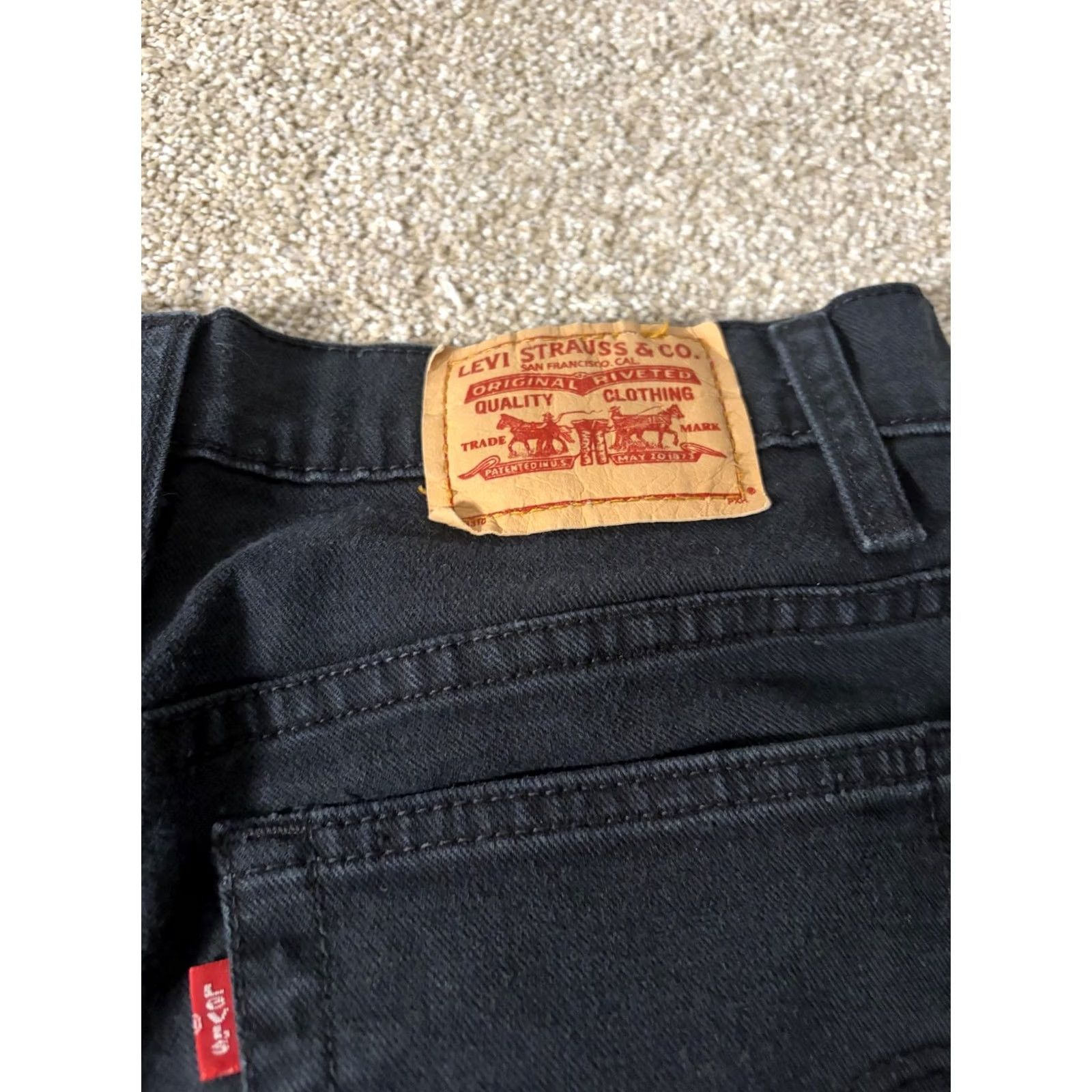 Levi's Levi's Jeans Womens 8S Black 550 Relaxed Bootcut Stretch Denim Mid Rise Pants Size 30" / US 8 / IT 44 - 8 Thumbnail