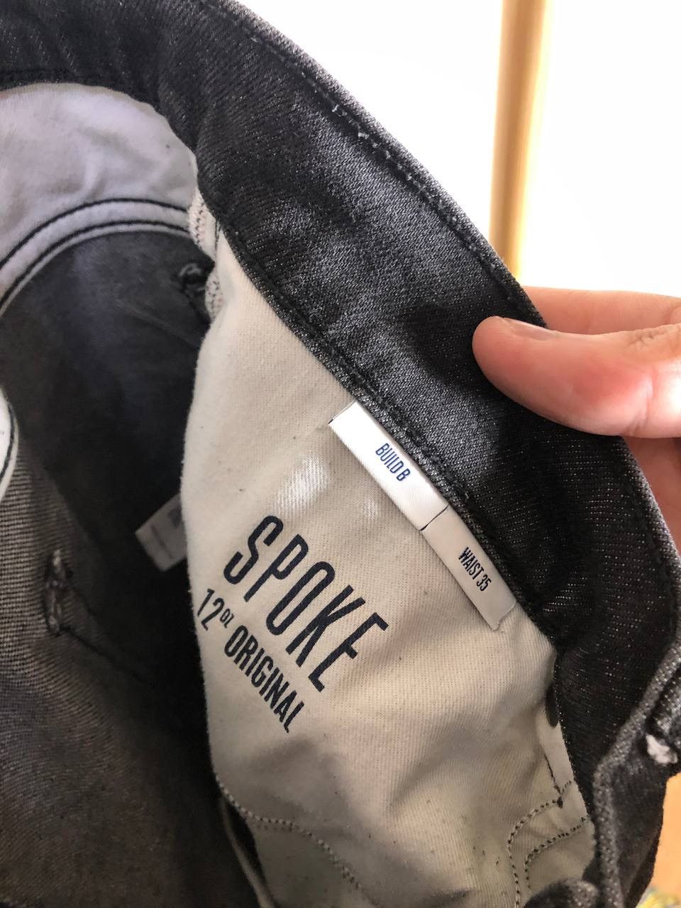 SPOKE × Vintage VERY RARE SPOKE DENIM JEANS DESIGNER SELVEDGE JAPAN STYLE Size US 35 - 3 Thumbnail