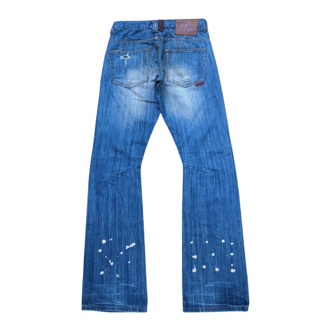 20471120 × Beauty Beast × Hysteric Glamour 👑Flare👑Japanese Flare jeans custom paints Size US 31 - 4 Thumbnail