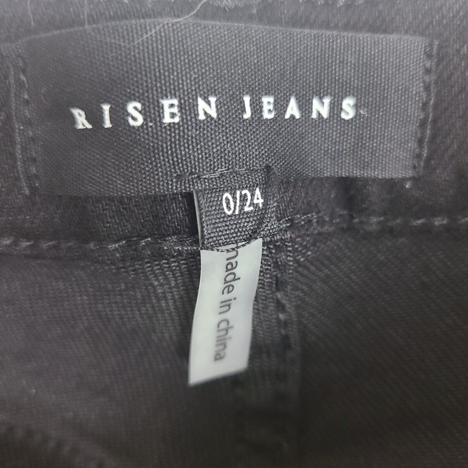 Other Risen Women's High Rise Crossover Jeans Black Size 0/24 Wais Size 24" / US 00 / IT 34 - 8 Thumbnail