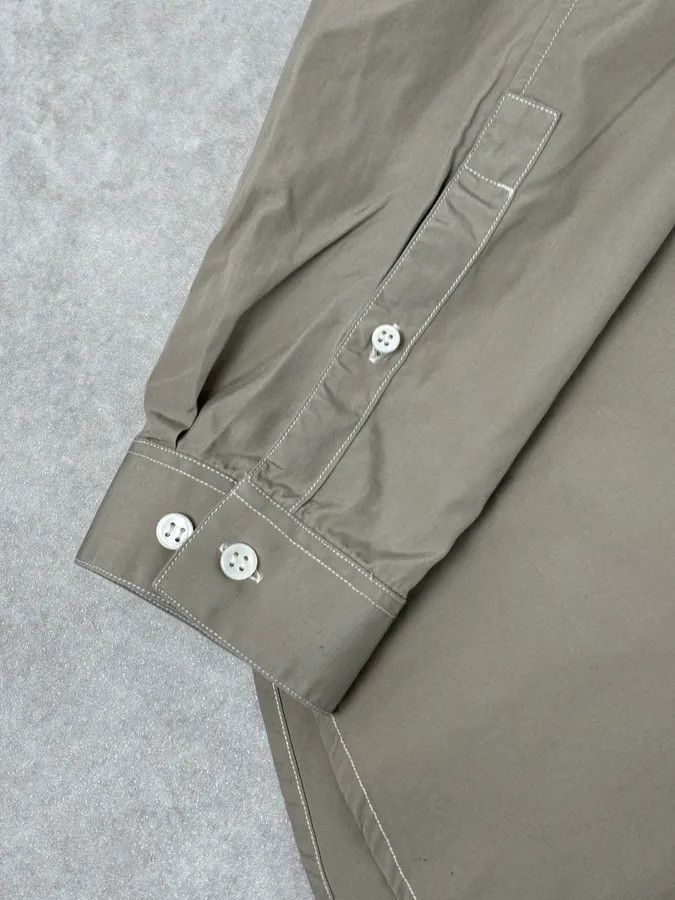 Yves Saint Laurent AW2005 Yves Saint Laurent Beige Cotton Cargo Shirt Size US M / EU 48-50 / 2 - 10 Thumbnail