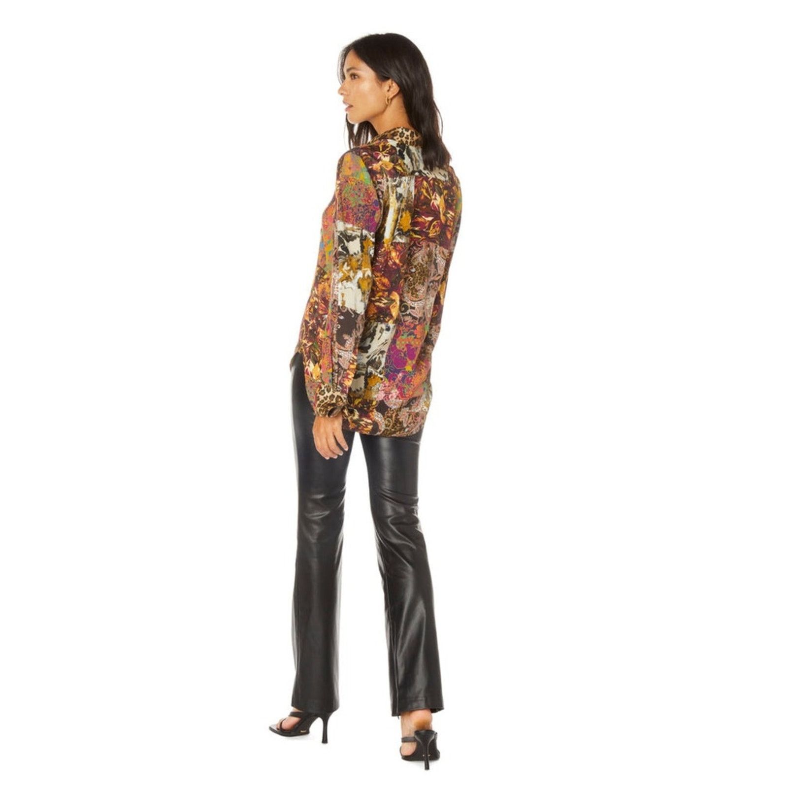 Robert Graham Robert Graham GabrielaPrint SilkBlend Shirt Womens Small Size S / US 4 / IT 40 - 4 Thumbnail