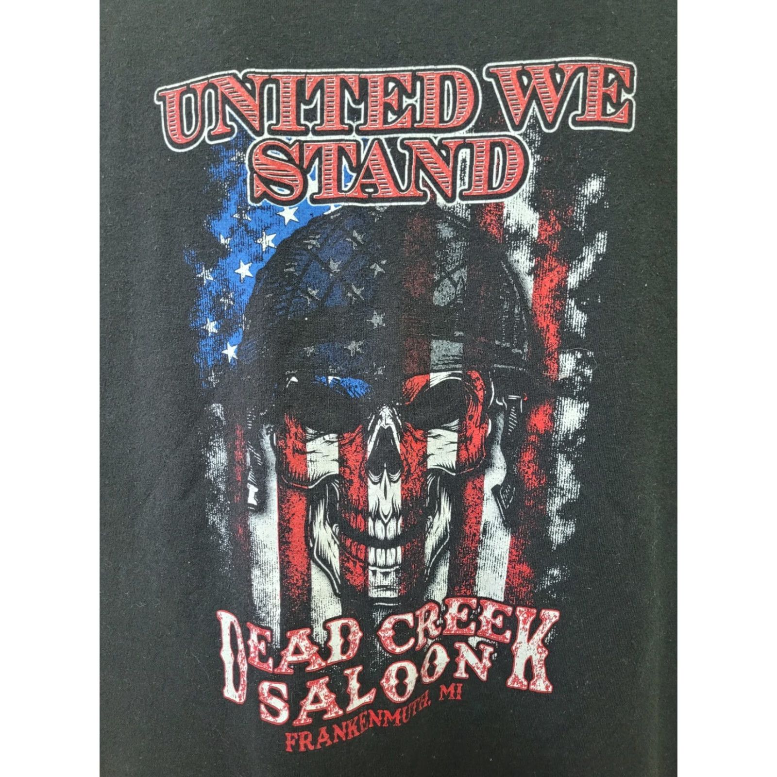 Gildan VINTAGE Dead Creek Saloon T Shirt 2XL Black USA Men Shirts Short Sleeve Crew Neck Gildan Size US XXL / EU 58 / 5 - 4 Thumbnail
