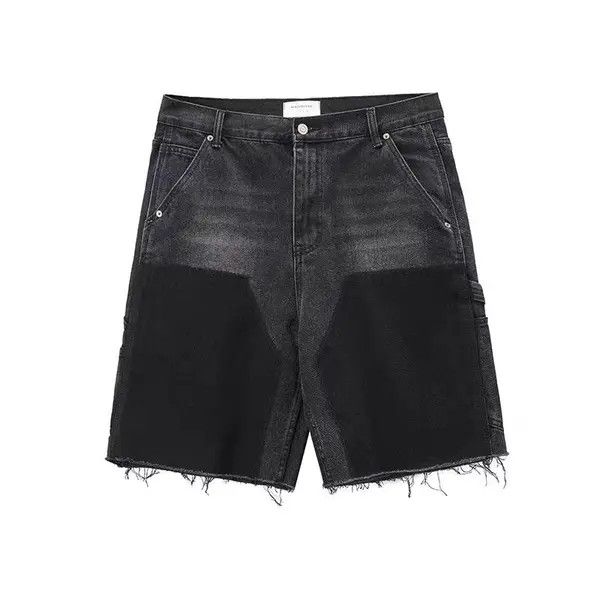 Japanese Brand High street patchwork raw edge logging denim shorts Size US 30 / EU 46 - 6 Thumbnail