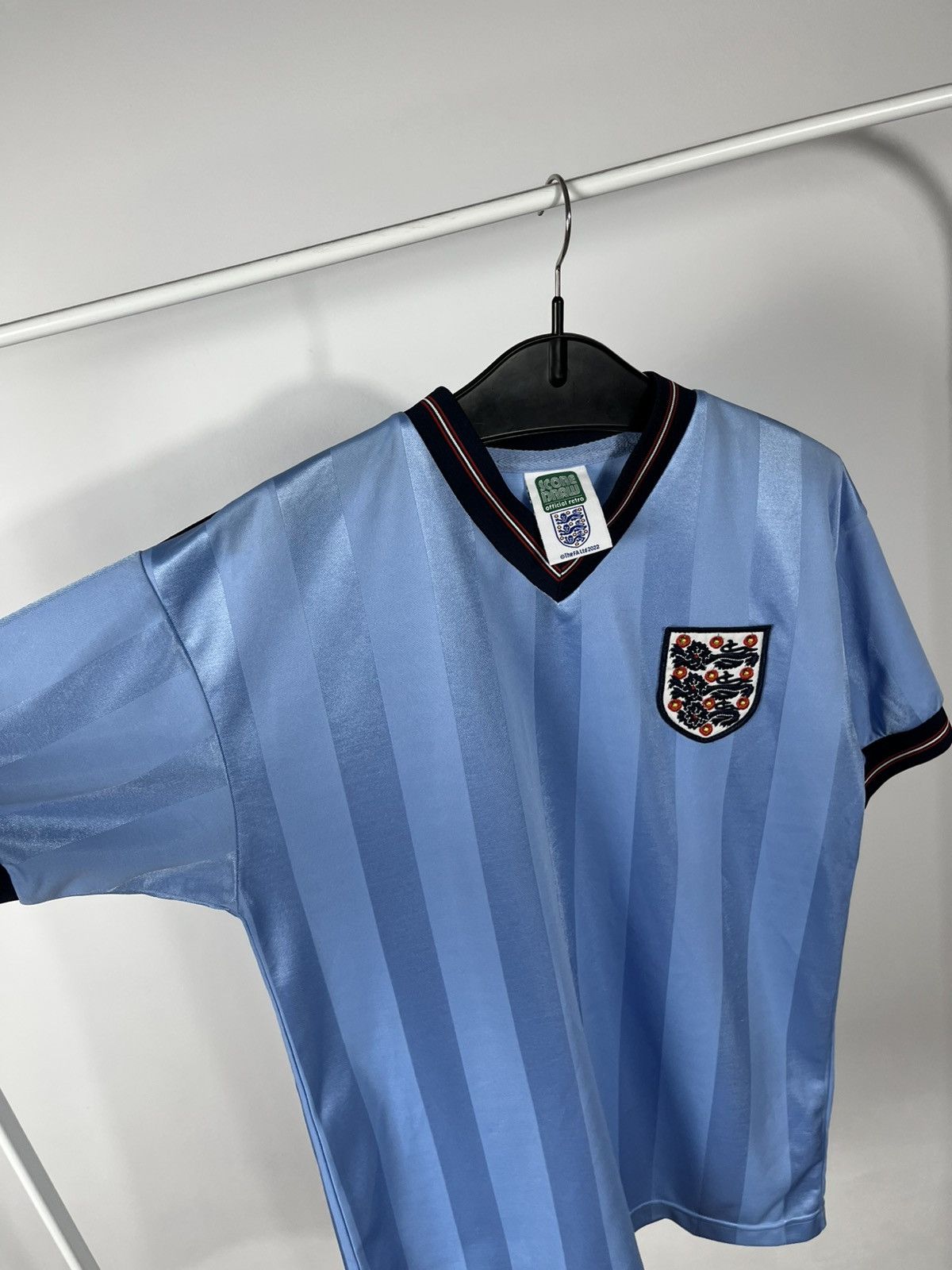 Other Score Draw England Retro Light Blue Football Shirt Size S Size US S / EU 44-46 / 1 - 6 Thumbnail