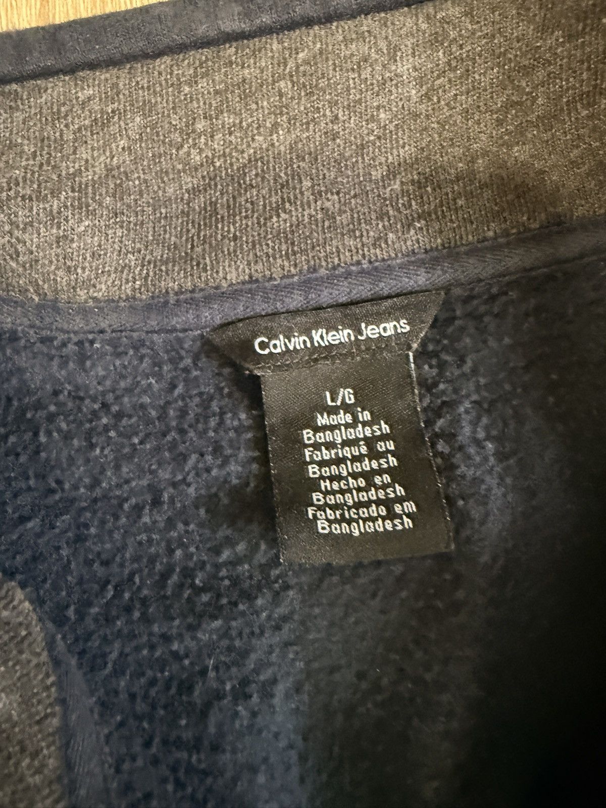 Calvin Klein Calvin Klein Fleece Zip-Up Jacke Vintage Full Zip Mens Large Size US L / EU 52-54 / 3 - 5 Thumbnail