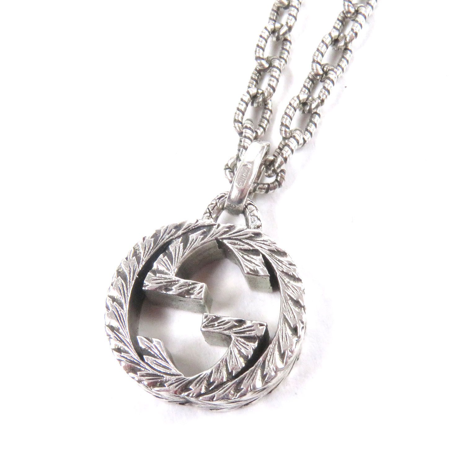 Gucci Gucci Arabesque Interlocking G AG925 Necklace Metal Necklace