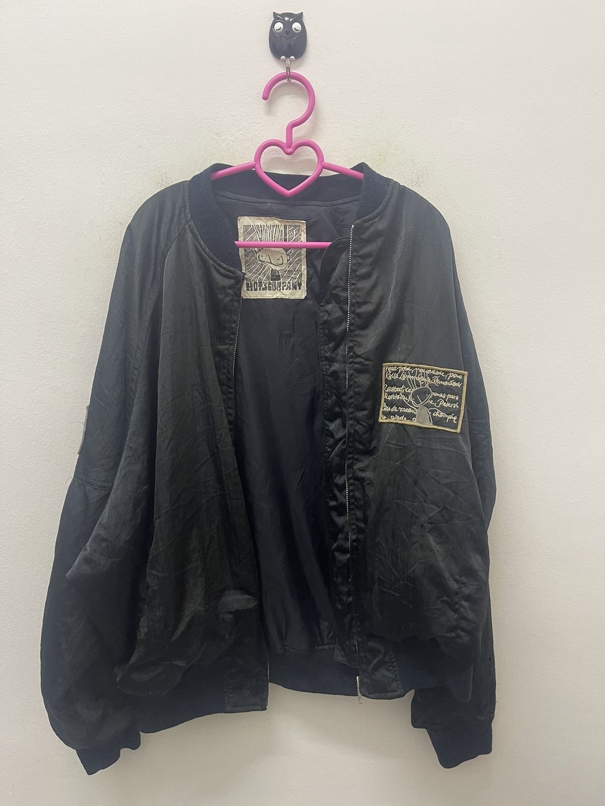 Japanese Brand Rare Vintage HOTS COMPANY Spell Out Embroidered Bomber Size US L / EU 52-54 / 3 - 7 Thumbnail