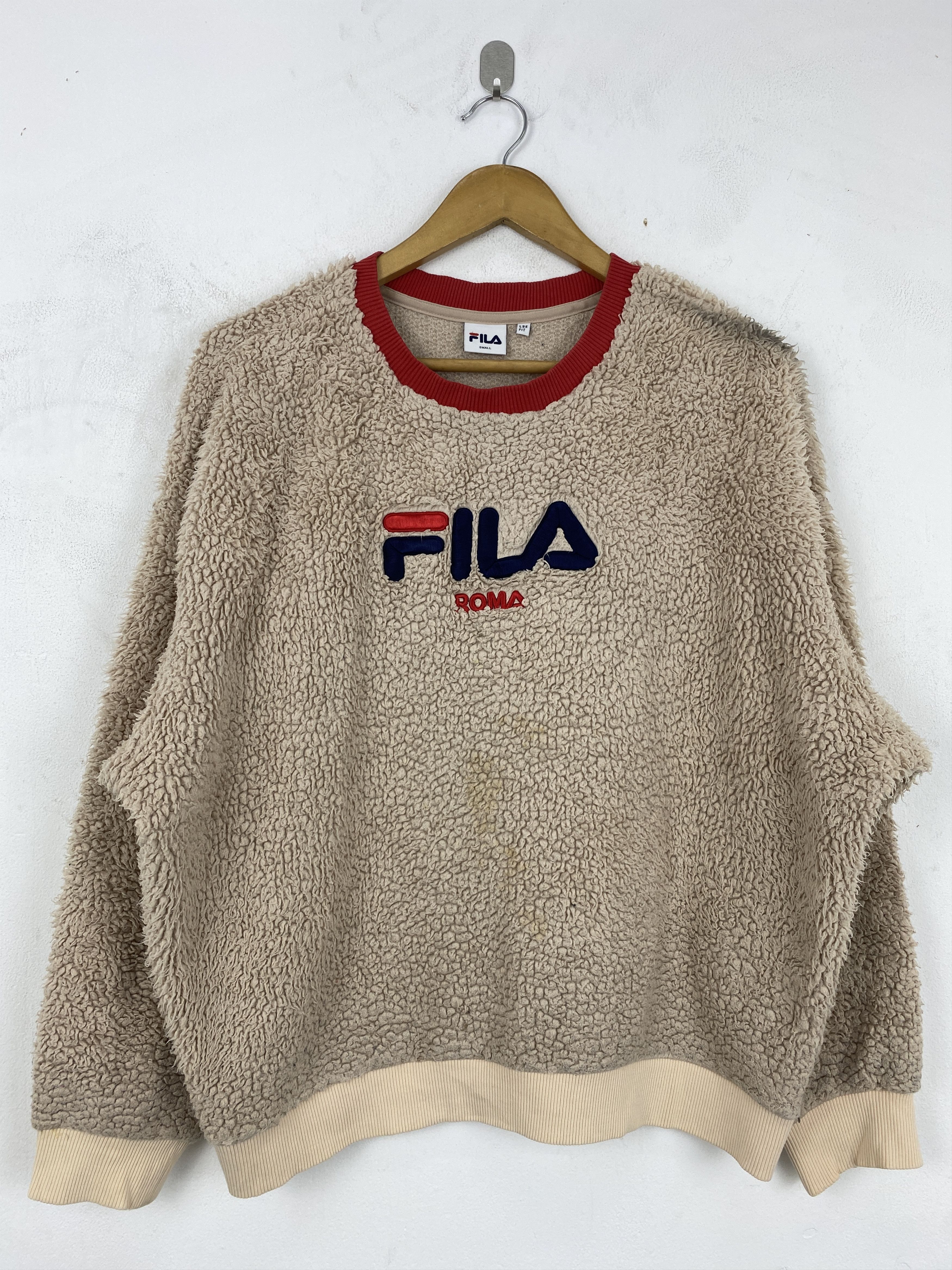 Fila Vintage Fila Brown Sweatshirt Rare y2k Fleece JA0145 Size US S / EU 44-46 / 1 - 1 Thumbnail