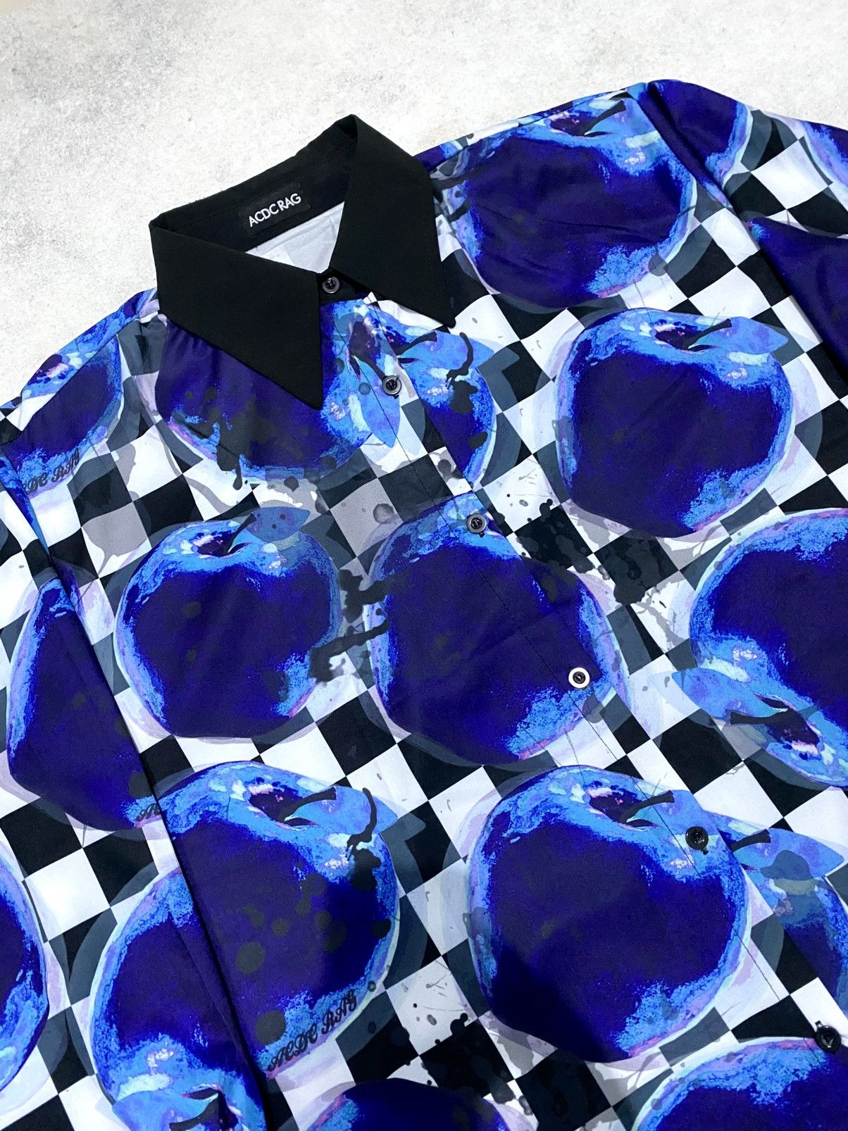 Japanese Brand × Vintage Acdc Rag Apple Checkered Longshirt button Size US XL / EU 56 / 4 - 2 Thumbnail