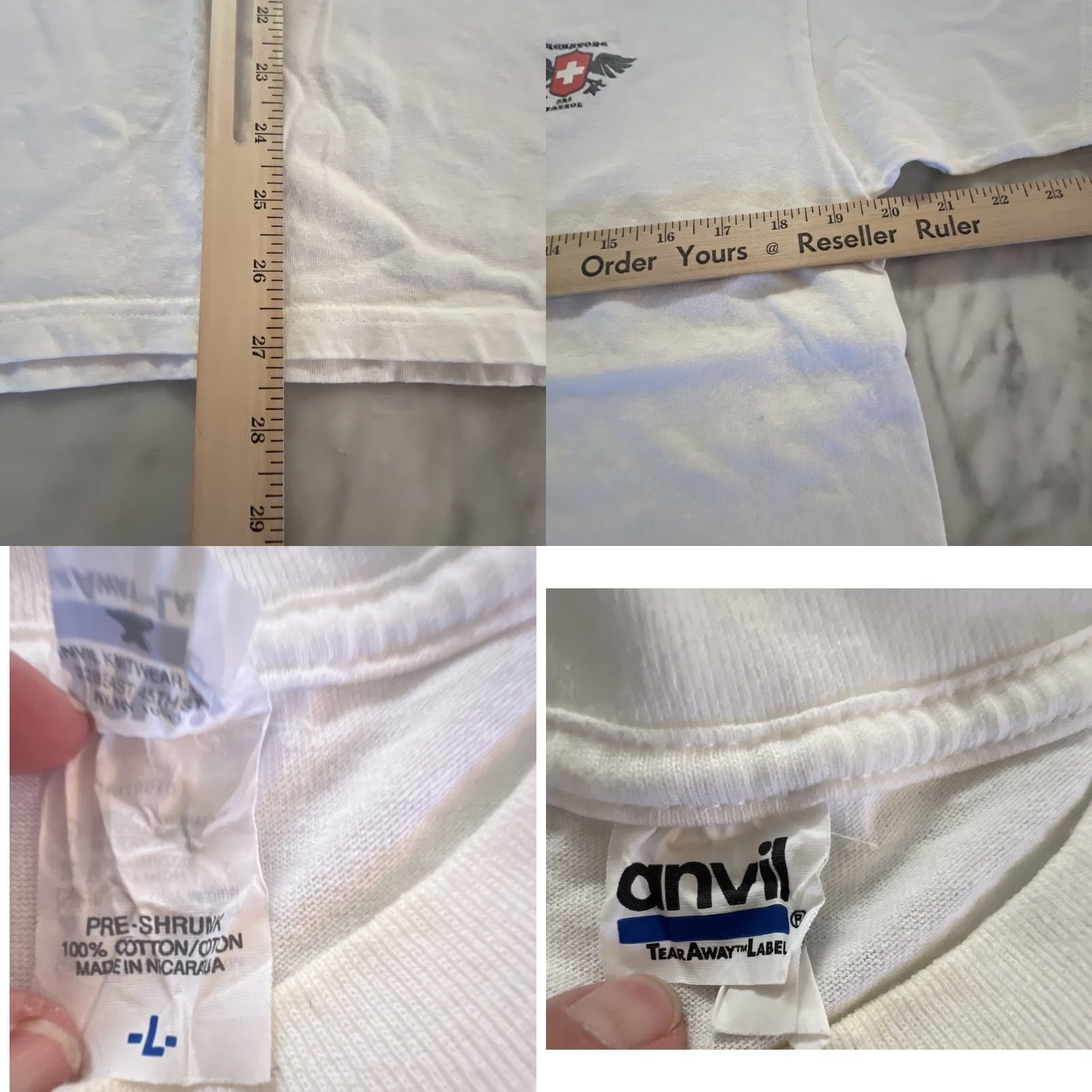 Anvil Keystone Ski Patrol Shirt Large White Colorado Graphics Double Sided Men’s T Size US L / EU 52-54 / 3 - 8 Thumbnail
