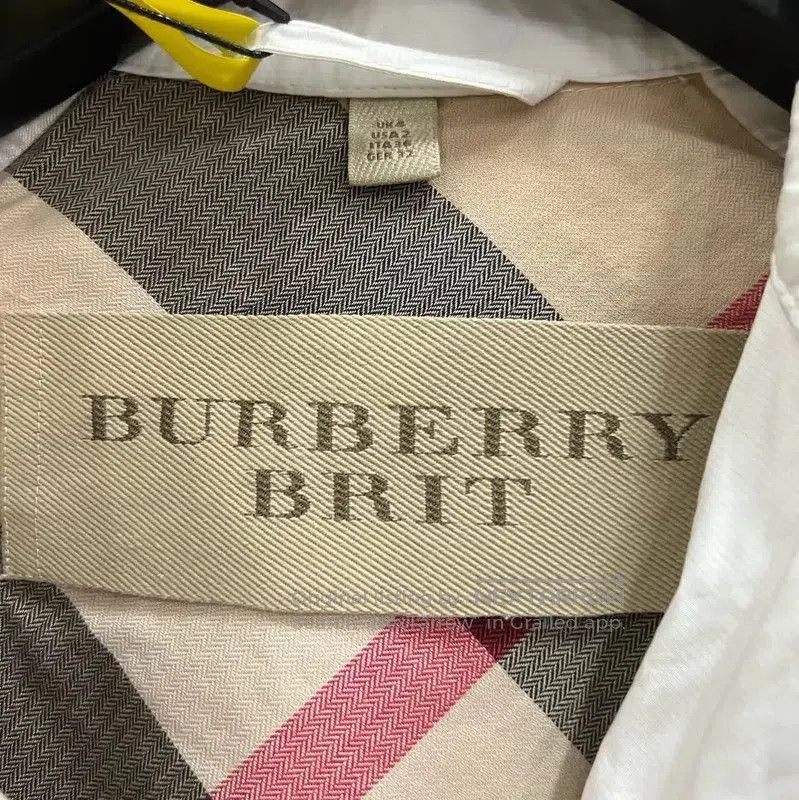 Burberry Burberry White Cotton Mid-Length Coat. Size XXS / US 00 / IT 34 - 5 Thumbnail