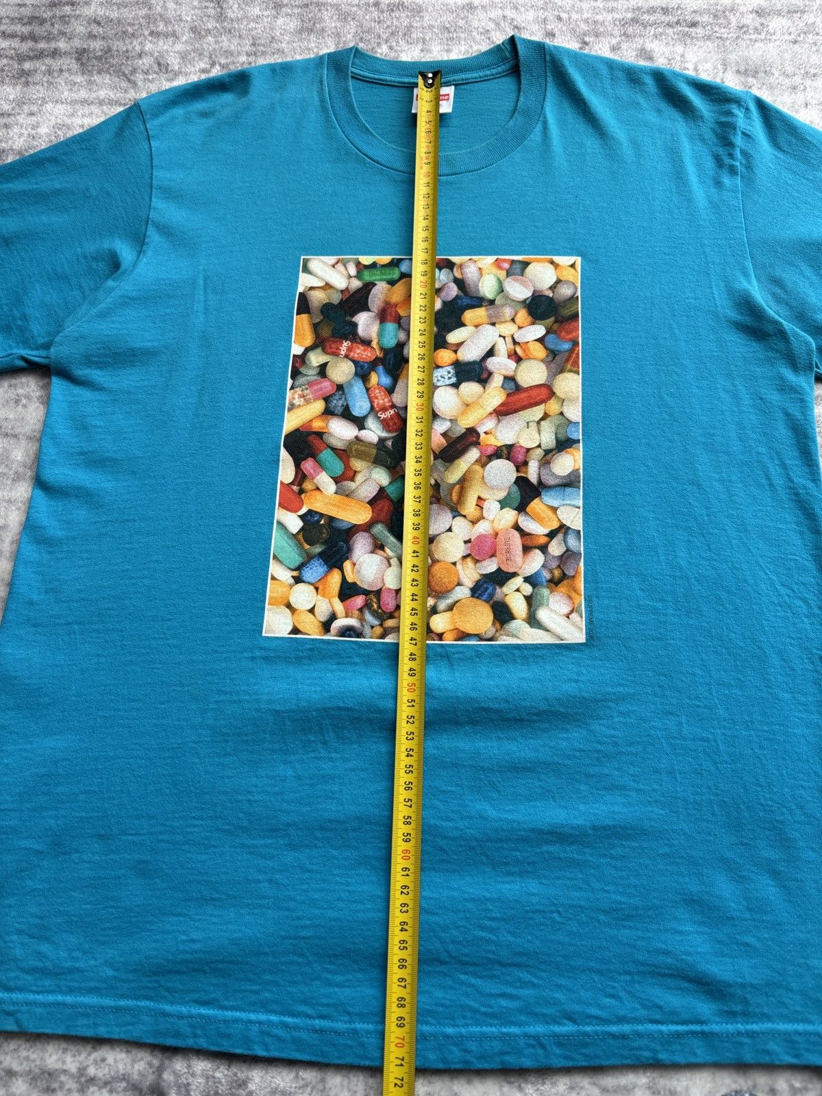 Supreme Supreme Pills Logo T-Shirt Tee Blue FW20 Size US M / EU 48-50 / 2 - 9 Thumbnail