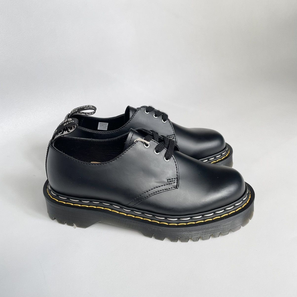 Dr. Martens × Rick Owens ‘Bex 1461’ Black Leather Shoes Size US 8 / IT 38 - 2 Thumbnail