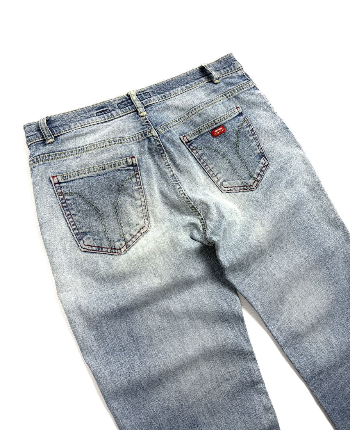 Miss Sixty Rare Miss Sixty Y2K Flared Jeans Blue Vintage 31 Faded Denim Size 31" - 7 Thumbnail