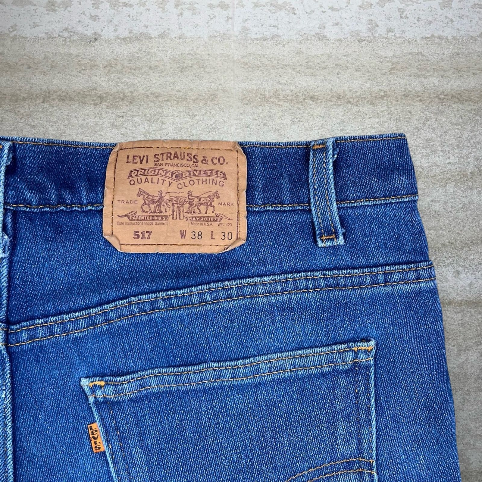 Levi's Vintage 90s Orange Tab Levis Jeans 38x30 Bootcut Dark Wash Size US 38 / EU 54 - 4 Thumbnail