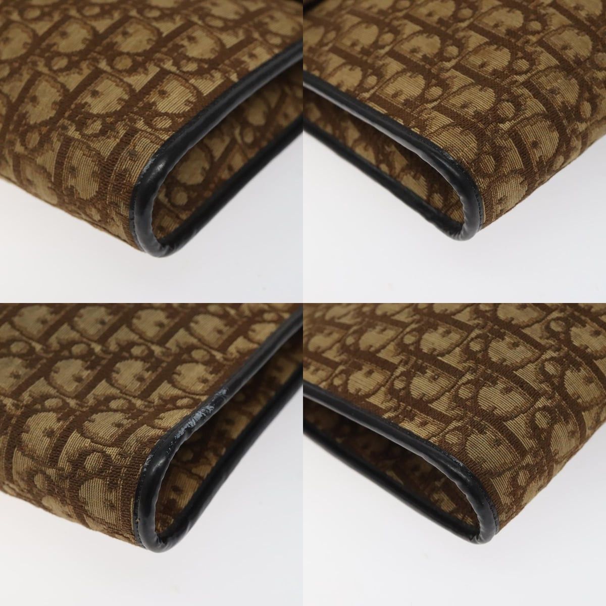 Dior DIOR Trotter Canvas Shoulder Bag Brown Gold Size ONE SIZE - 10 Thumbnail