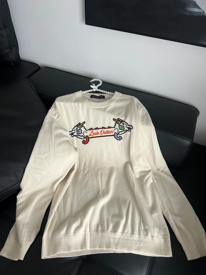 Louis Vuitton LOUIS VUITTON Co-branded nigo sweater 2501-Nextarrow Size US XXL / EU 58 / 5 - 1 Thumbnail