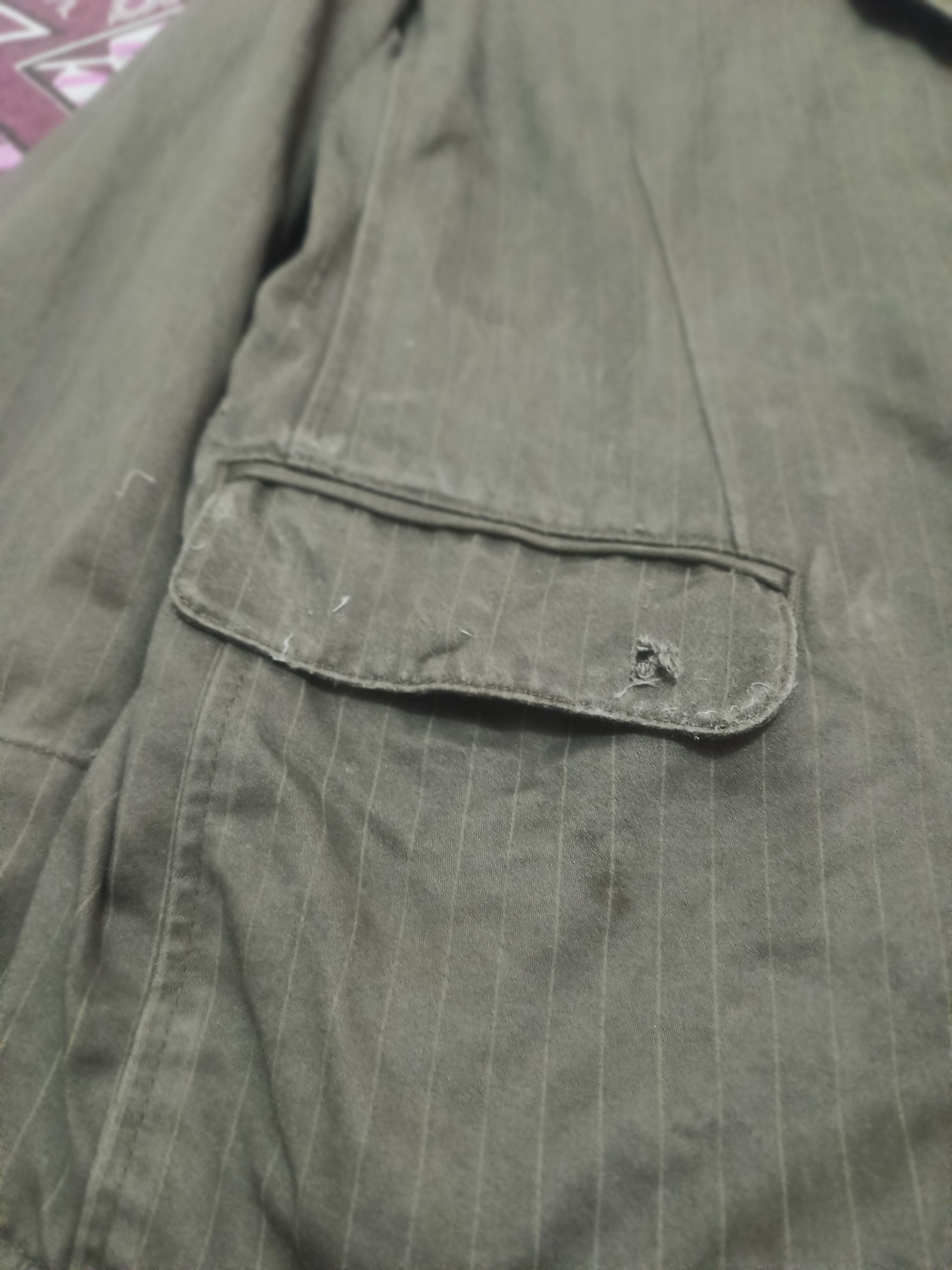 Japanese Brand Power To the people Coat distressed Stripe green & Black Size US M / EU 48-50 / 2 - 4 Thumbnail