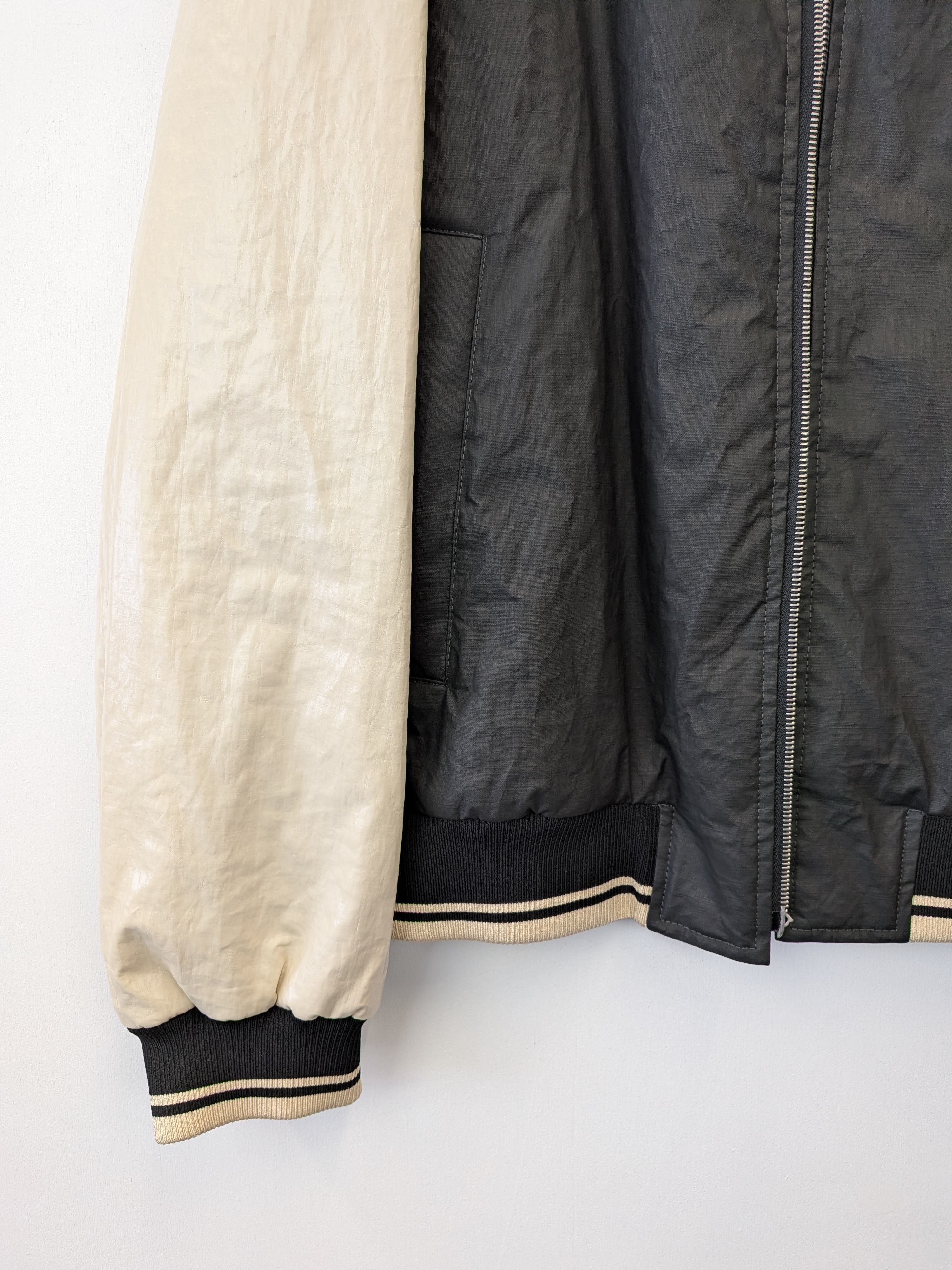 Dries Van Noten Dries Van Noten Volker Bomber Jacket Black Cream Large Size US L / EU 52-54 / 3 - 3 Thumbnail