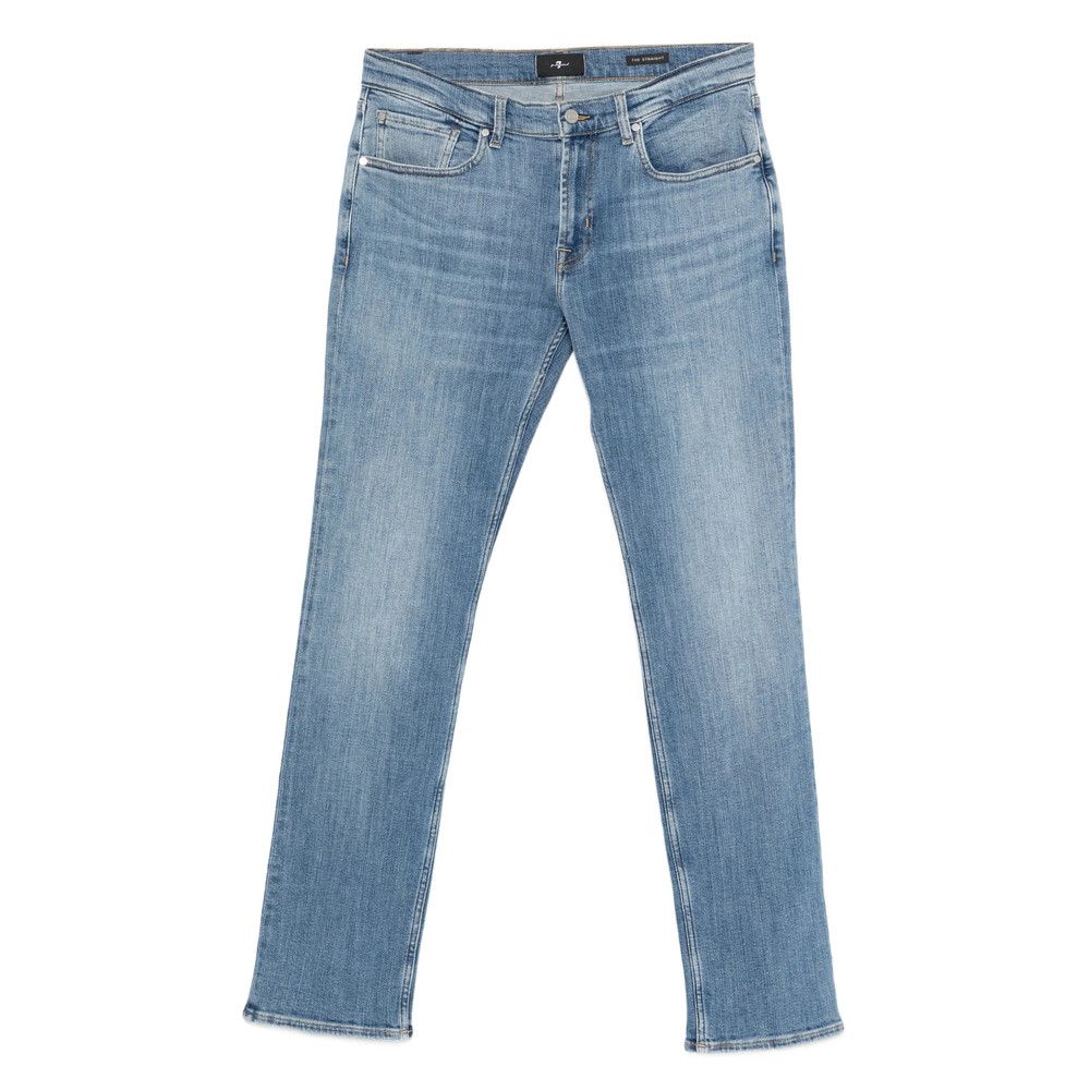 7 For All Mankind 7 For All Mankind BLUE Denim - Regular & Straight-Leg Jeans Size US 32 / EU 48 - 1 Thumbnail
