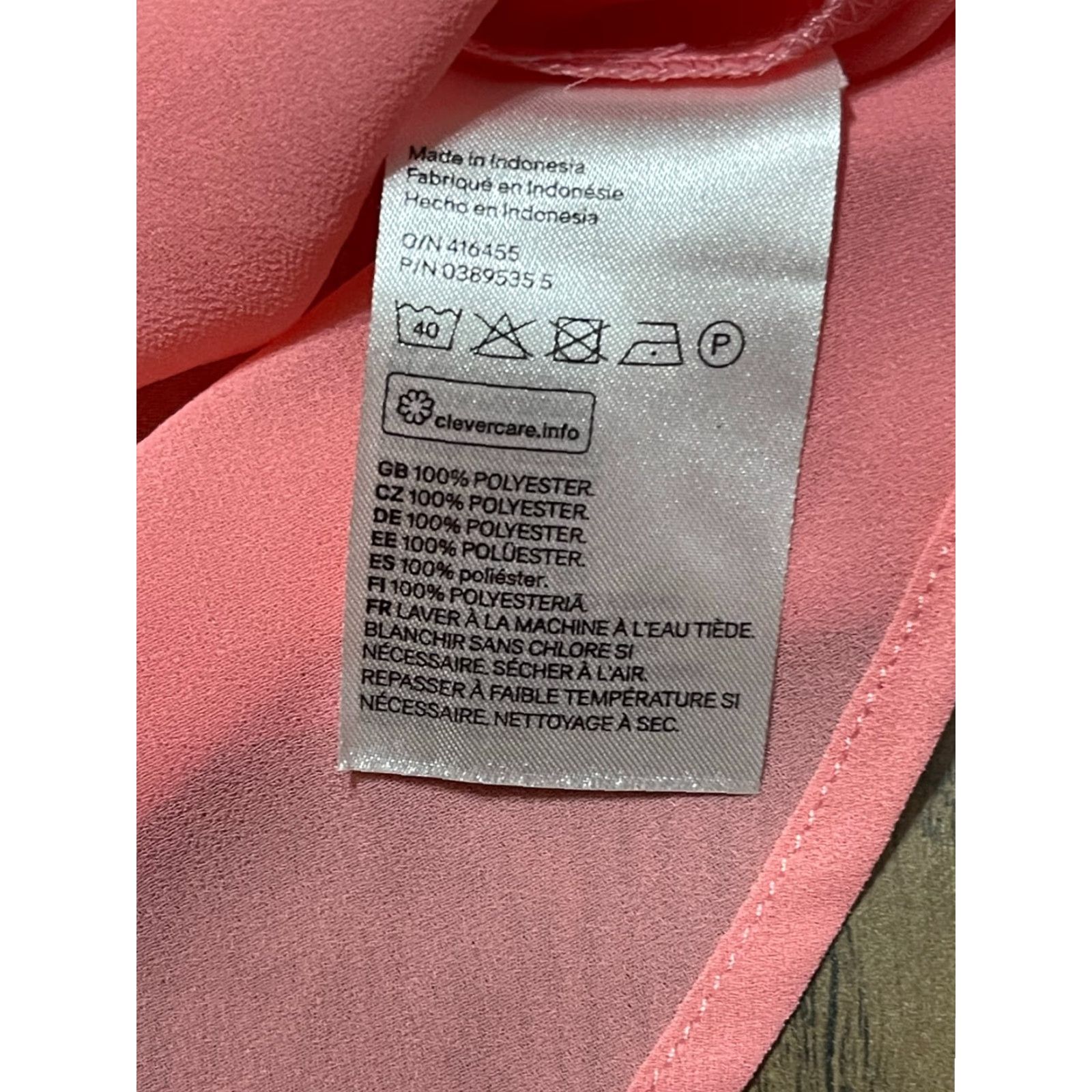 H&M H&M Shirt Womens Size 8 Pink Sleeveless Button-Up Lightweight Casual Modern Size M / US 6-8 / IT 42-44 - 7 Thumbnail