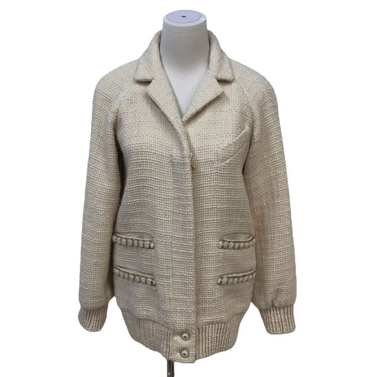Chanel Chanel Tweed Knit Jacket Size 34 Size XS / US 0-2 / IT 36-38 - 1 Thumbnail