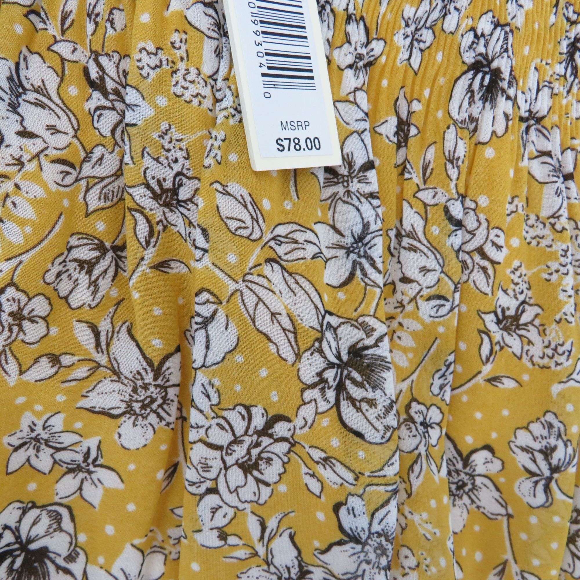 Other Max Studio Womens Floral Yellow & Black Skirt 3X NWT $78 Size 41" - 4 Thumbnail