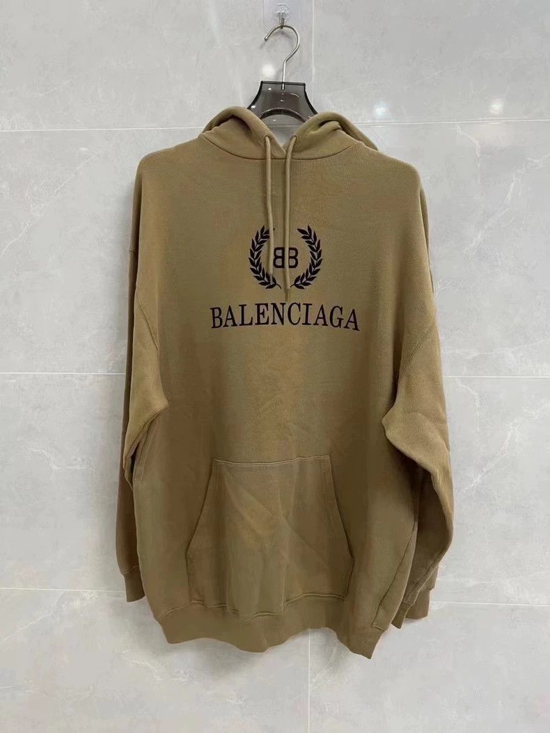 Balenciaga Wheat Spike Letter Logo Hoodie Hoodie