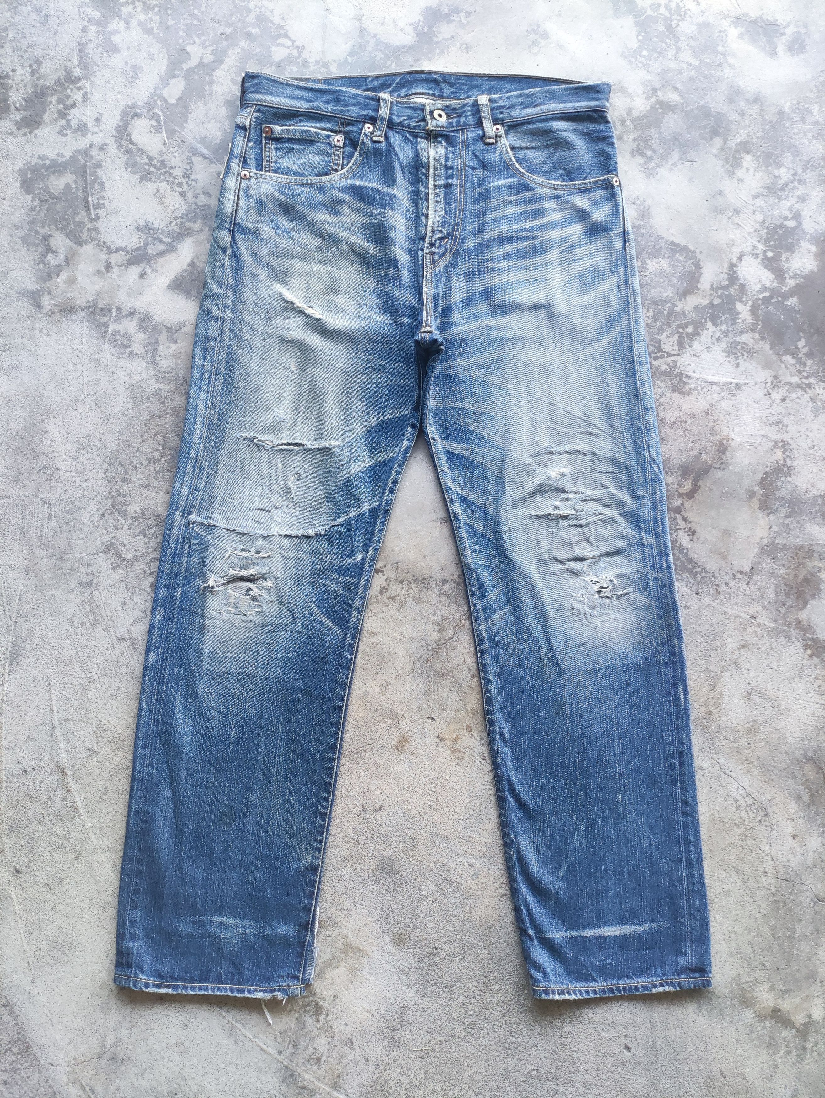 Junya Watanabe Vintage Junya Watanabe CDG Distressed Waist 35 Size US 35 - 1 Thumbnail