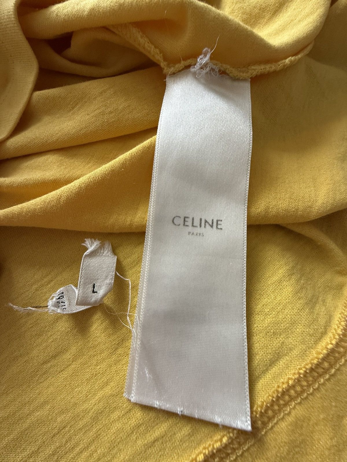 Celine Celine Hedi Slimane monochrome collection logo T shirt L Size US L / EU 52-54 / 3 - 19 Thumbnail