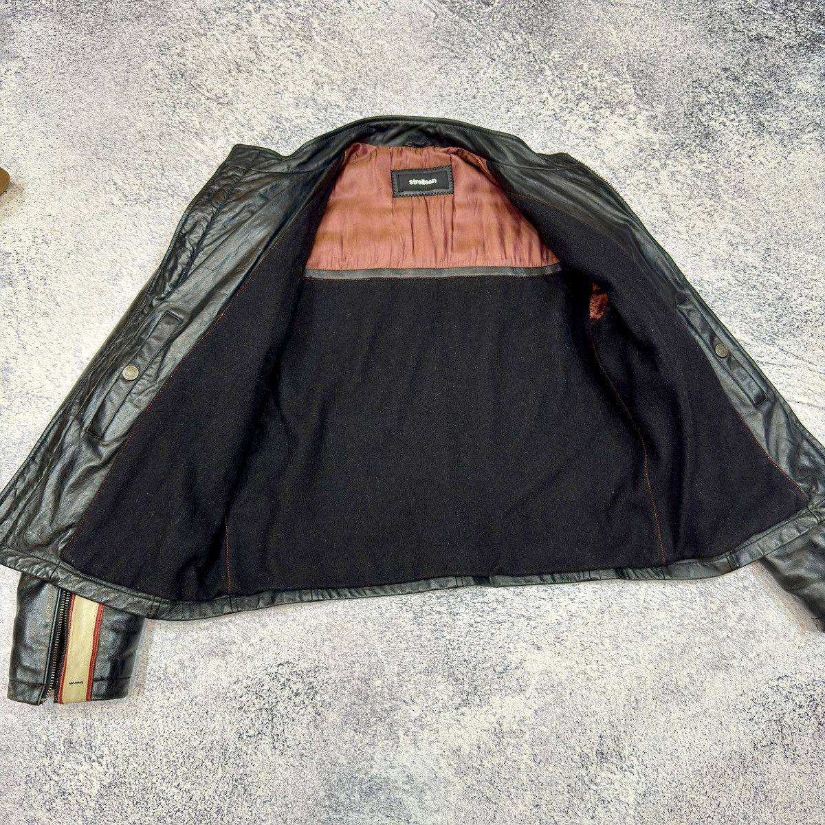 Strellson Strellson Mens Leather Jacket Wool Lining 48 size M Size US M / EU 48-50 / 2 - 12 Thumbnail