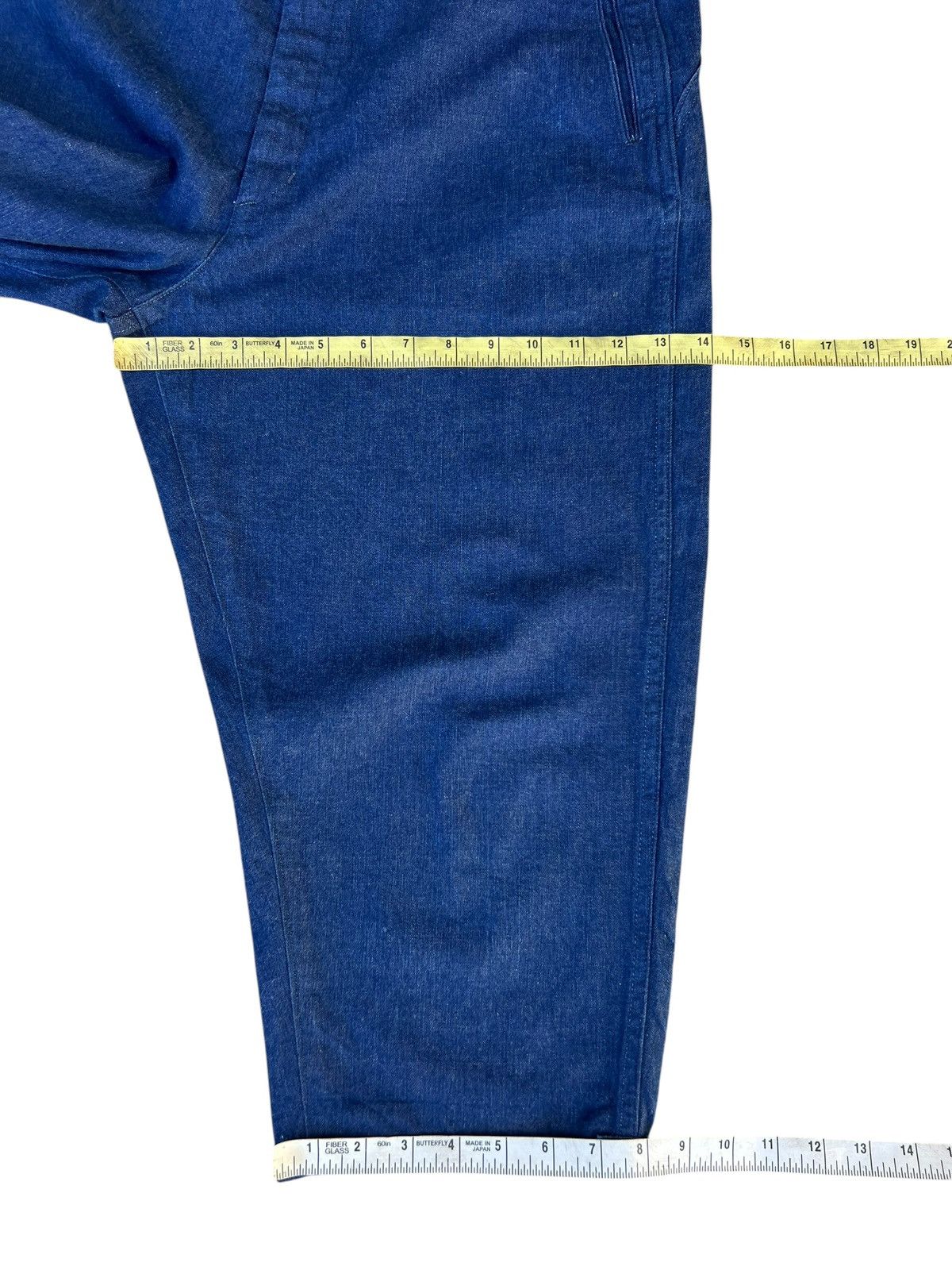 Chimala Chimala Indigo Blue Denim Cropped Baggy Trouser Pant Size US 32 / EU 48 - 5 Thumbnail