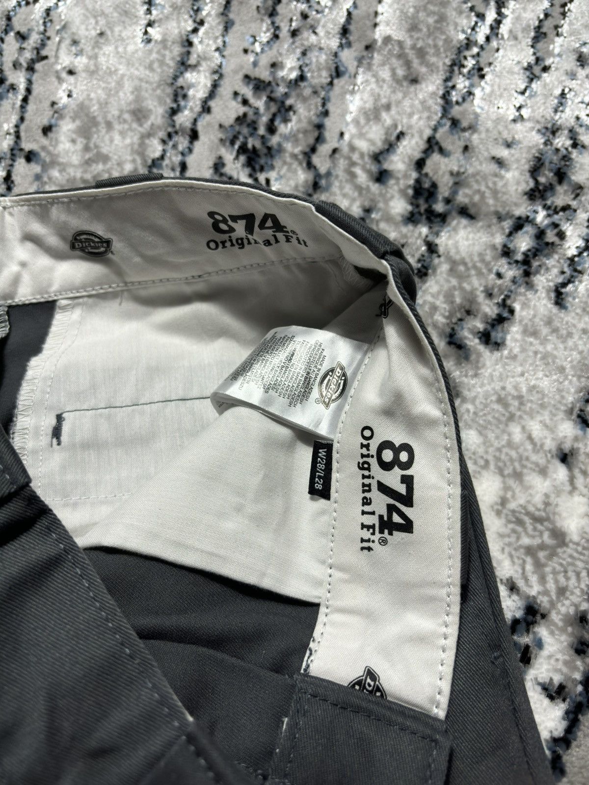 Dickies × Vintage Vintage Dickies 874 Grey Drip Baggy Y2K Skater Work Pants Size US 28 / EU 44 - 4 Thumbnail