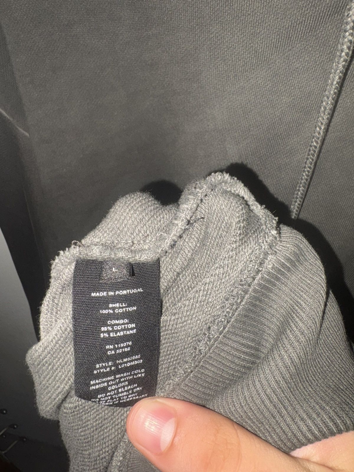 Helmut Lang Grey helmut lang hoodie Size US L / EU 52-54 / 3 - 8 Thumbnail