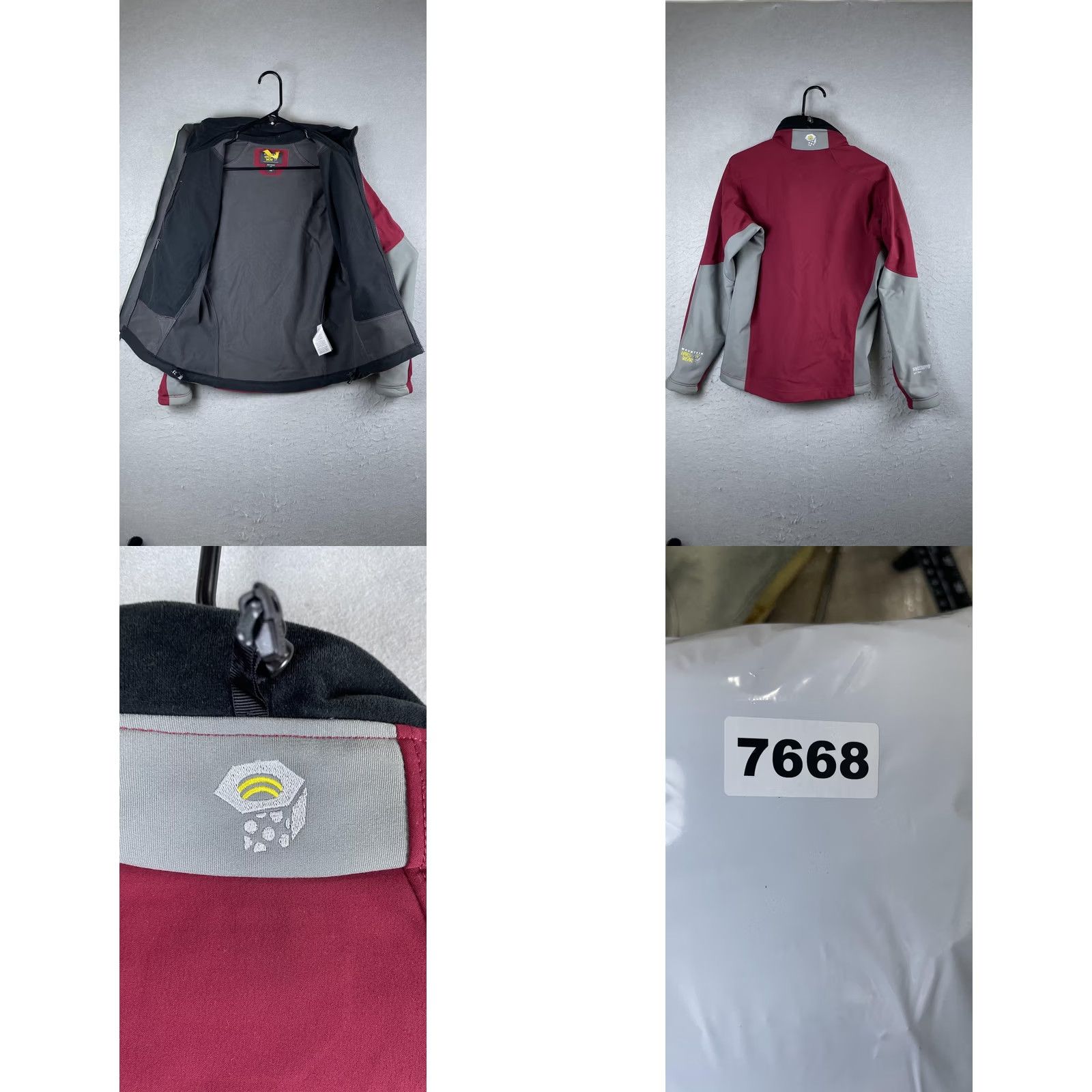 Mountain Hardwear Mountain Hardwear Jacket Mens S Red Gray Windstopper Soft Shell Hiking Trail Size US S / EU 44-46 / 1 - 8 Thumbnail