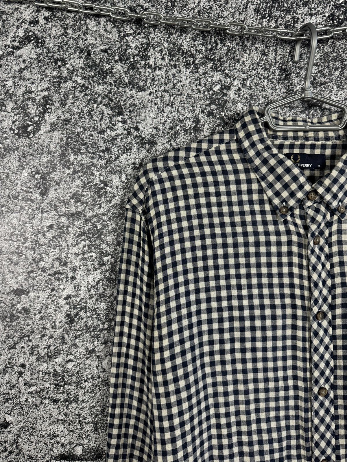 Fred Perry Fred Perry Long Sleeve Plaid Shirt Button Up Vintage Sz XL Size US XL / EU 56 / 4 - 3 Thumbnail
