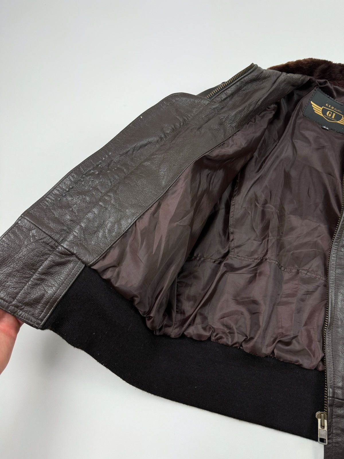 Vintage Vintage G.T.H Leathers G1 USN Flight Jacket Size US XL / EU 56 / 4 - 17 Thumbnail