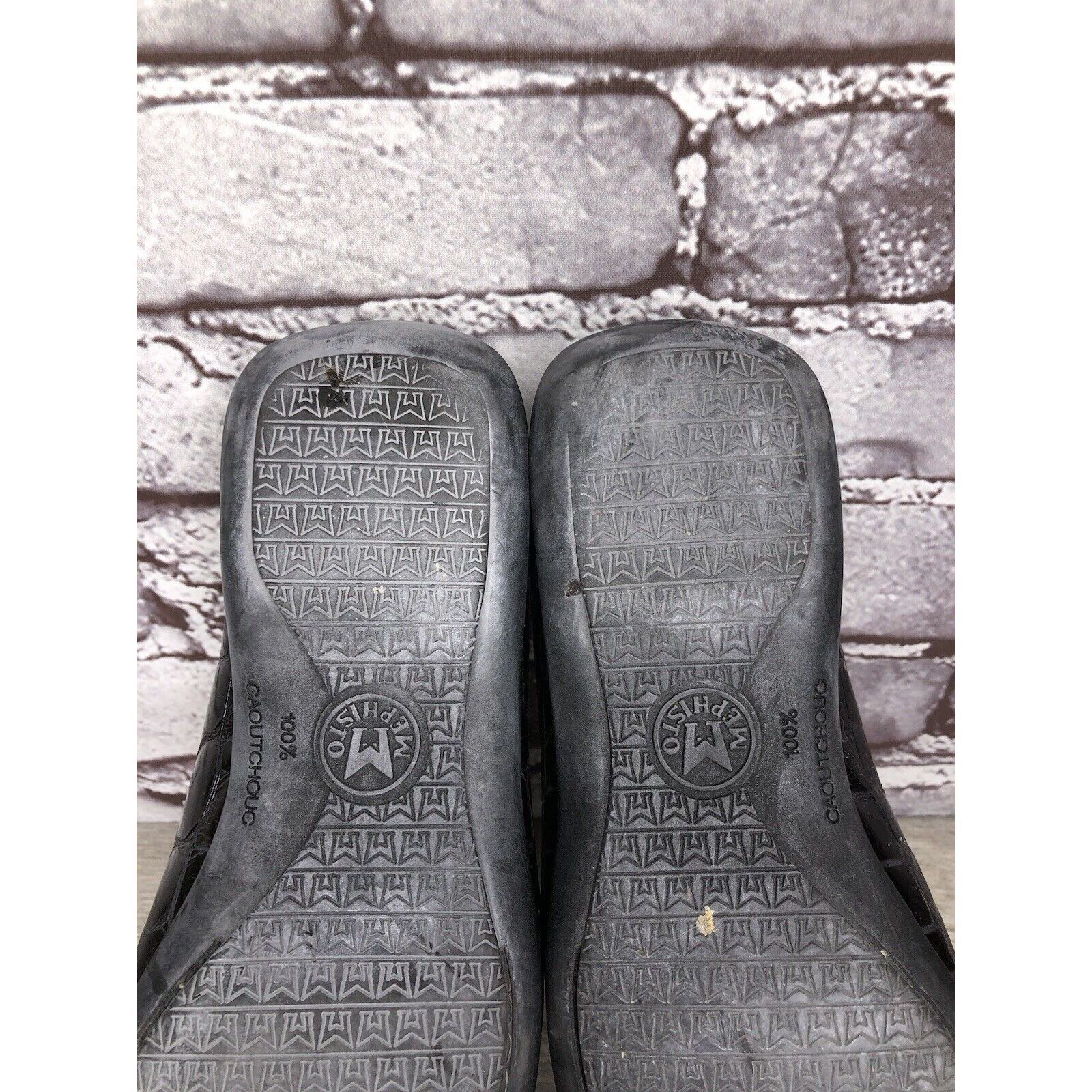 Mephisto Mephisto Black Patent Leather Crocometal Croc Print Mules Sh Size US 8 / IT 38 - 8 Thumbnail