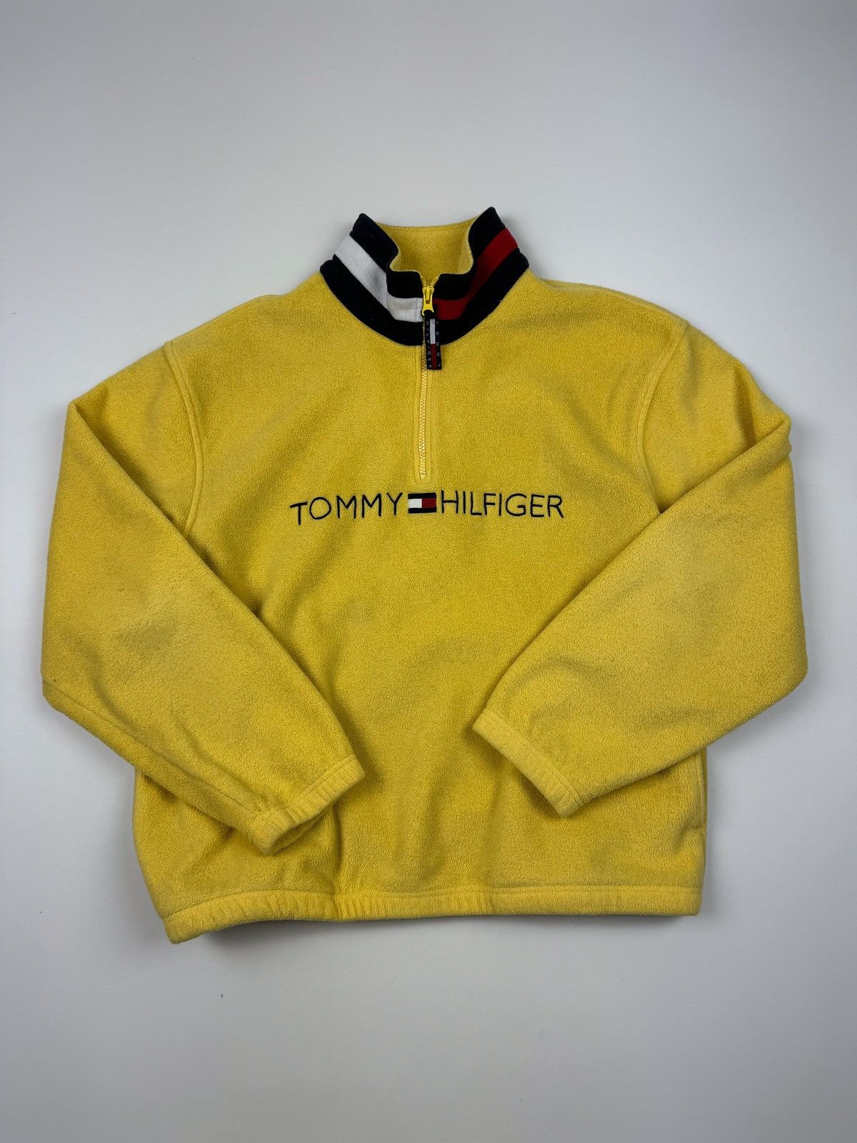 Tommy Hilfiger × Vintage Y2K Vintage Tommy Hilfiger 1/3 Zip Fleece Size US L / EU 52-54 / 3 - 4 Thumbnail