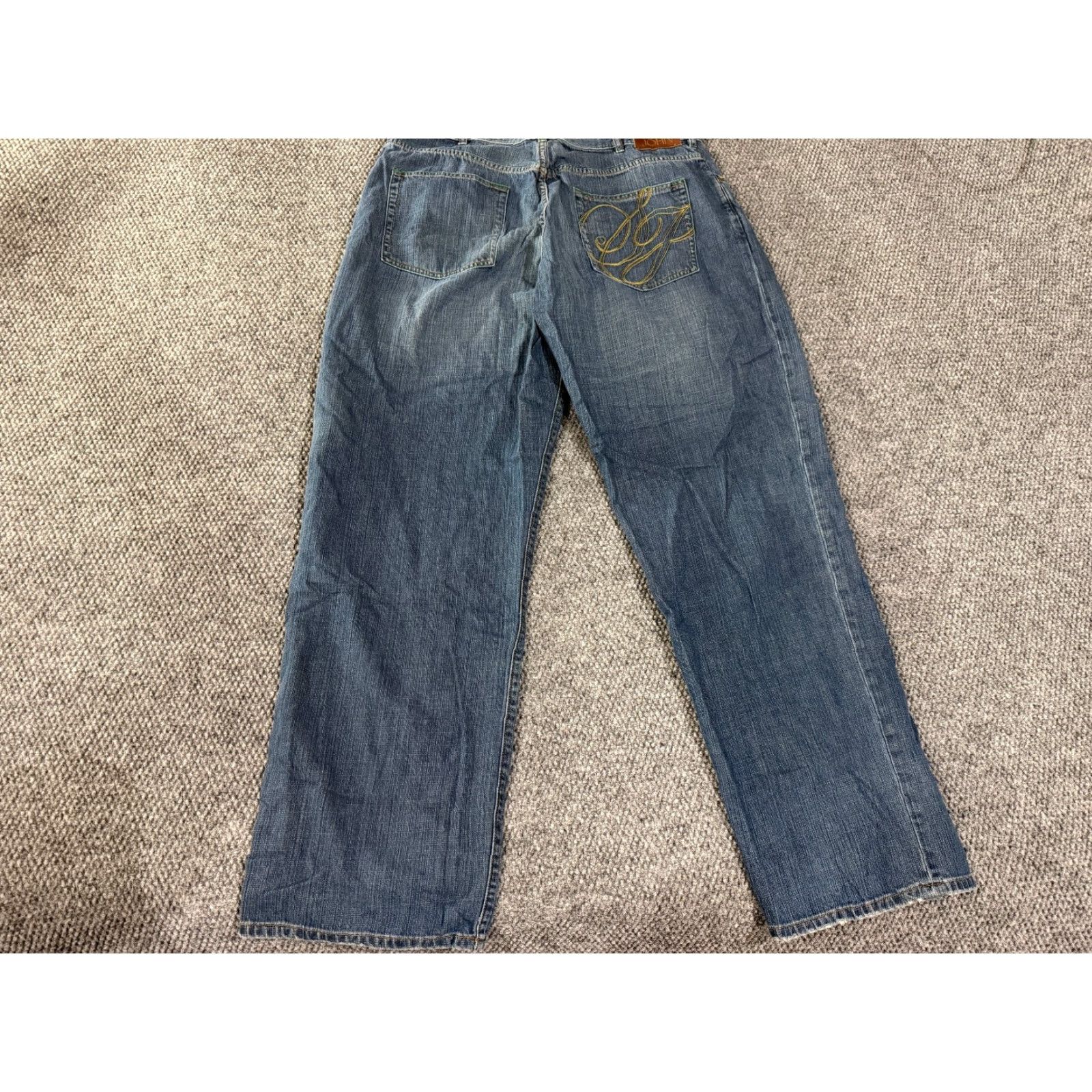 Sean John Sean John Jeans Men 38x34 Relaxed Straight Denim Blue Hip Hop 90s 2000s Baggy Straight American Mens Size US 38 / EU 54 - 2 Thumbnail