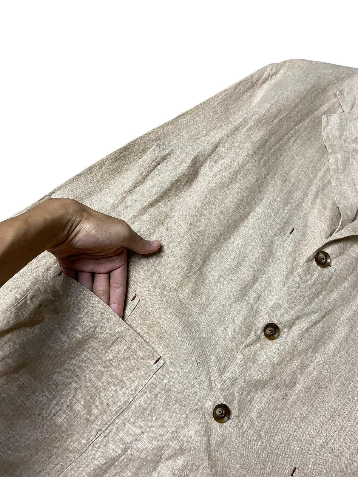 Karl Helmut Vintage Karl Helmut Linen Jacket (149) Size US L / EU 52-54 / 3 - 3 Thumbnail