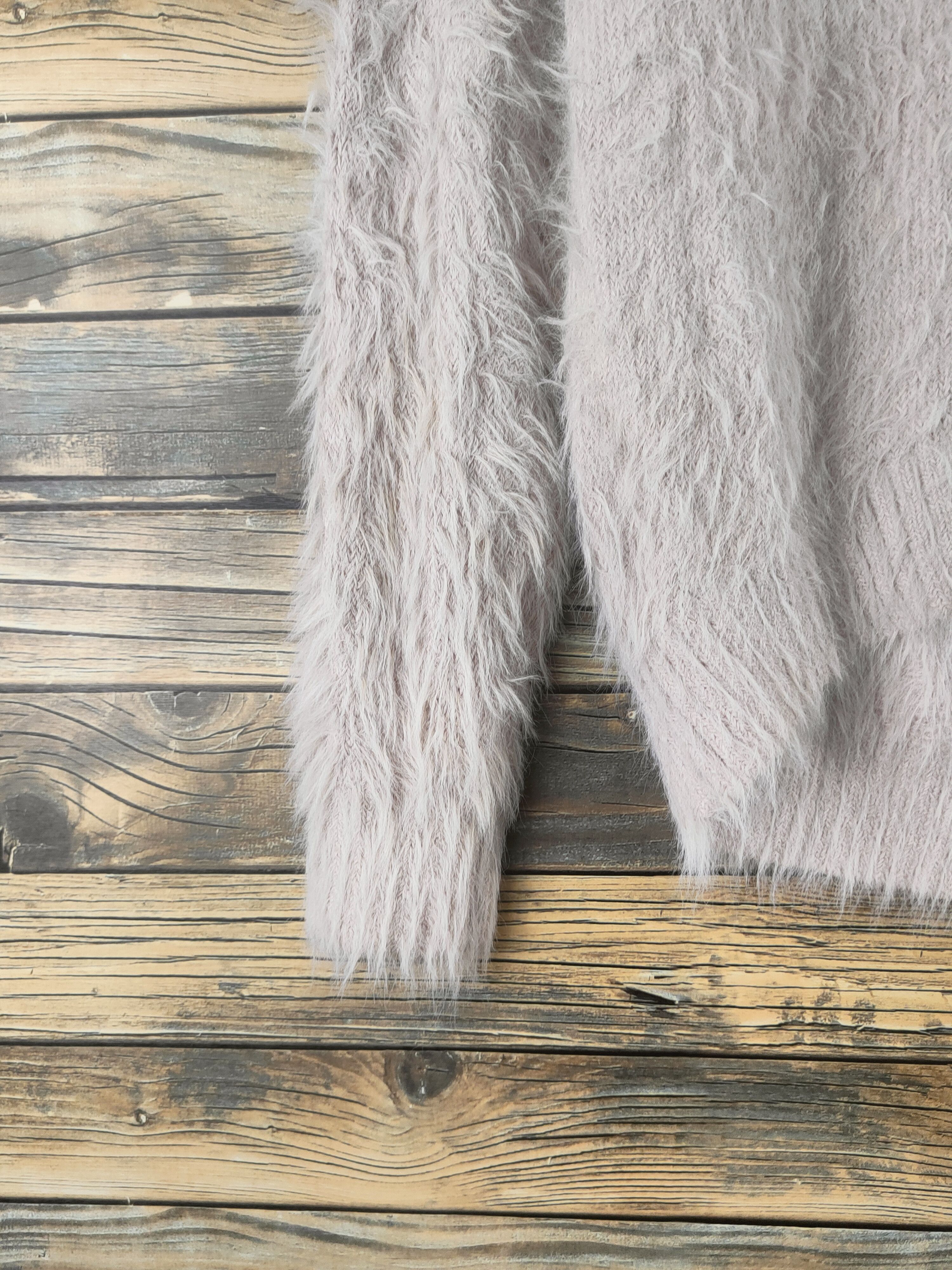 Japanese Brand DL Heather Light Peach Fur Mohair Knitwear #46-502 Size M / US 6-8 / IT 42-44 - 4 Thumbnail