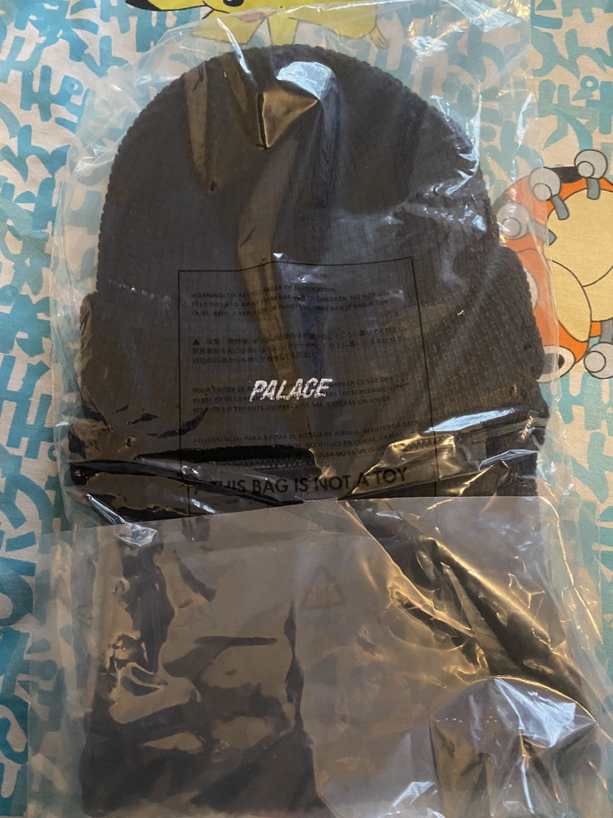 Palace Palace Skateboards Zip Off Facewarmer P Beanie Black Size ONE SIZE - 6 Thumbnail