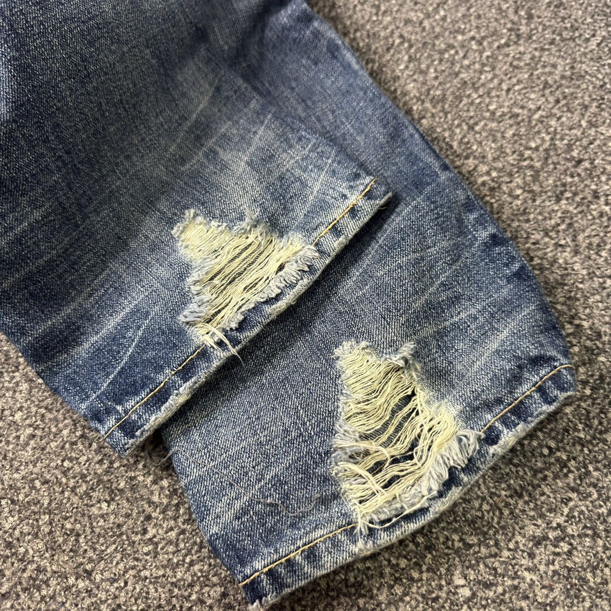 Affliction 🔥🇯🇵 Japanese Y2k PPFM Style Heritage Stone Side Zippee Denim Size US 34 / EU 50 - 9 Thumbnail