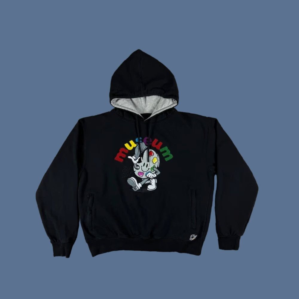 Logo 7 VINTAGE The Museum DC Embroidered Logo Black Hoodie Men's Size XL Size US XL / EU 56 / 4 - 1 Thumbnail