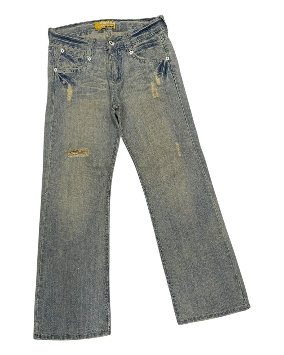 GOSTAR DE FUGA Flare Jeans Mud Wash Chouette Rusty Jeans Size US 31 - 3 Thumbnail