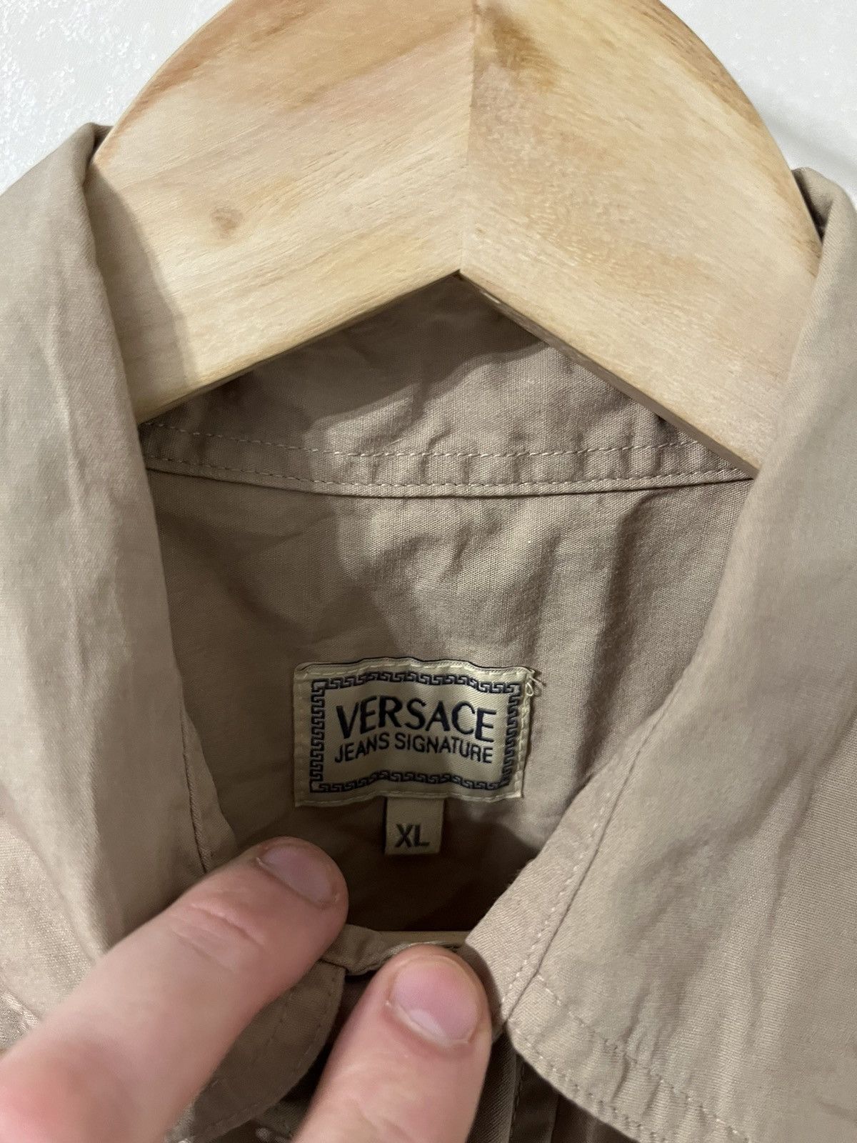 Versace Versace Jeans Signature Couture Vintage Button Up Shirt Size US XL / EU 56 / 4 - 2 Thumbnail