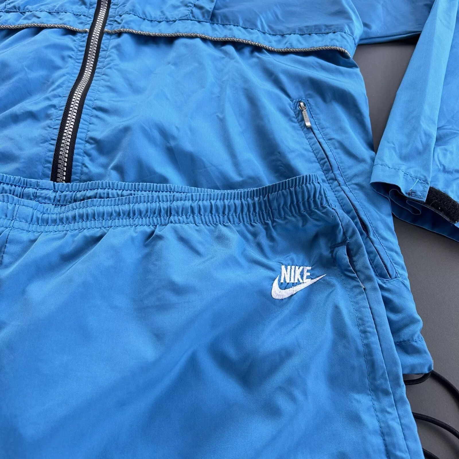 Nike Vintage 90s Nike 2 Piece Set Windbreaker Light Blue Size US XL / EU 56 / 4 - 8 Thumbnail