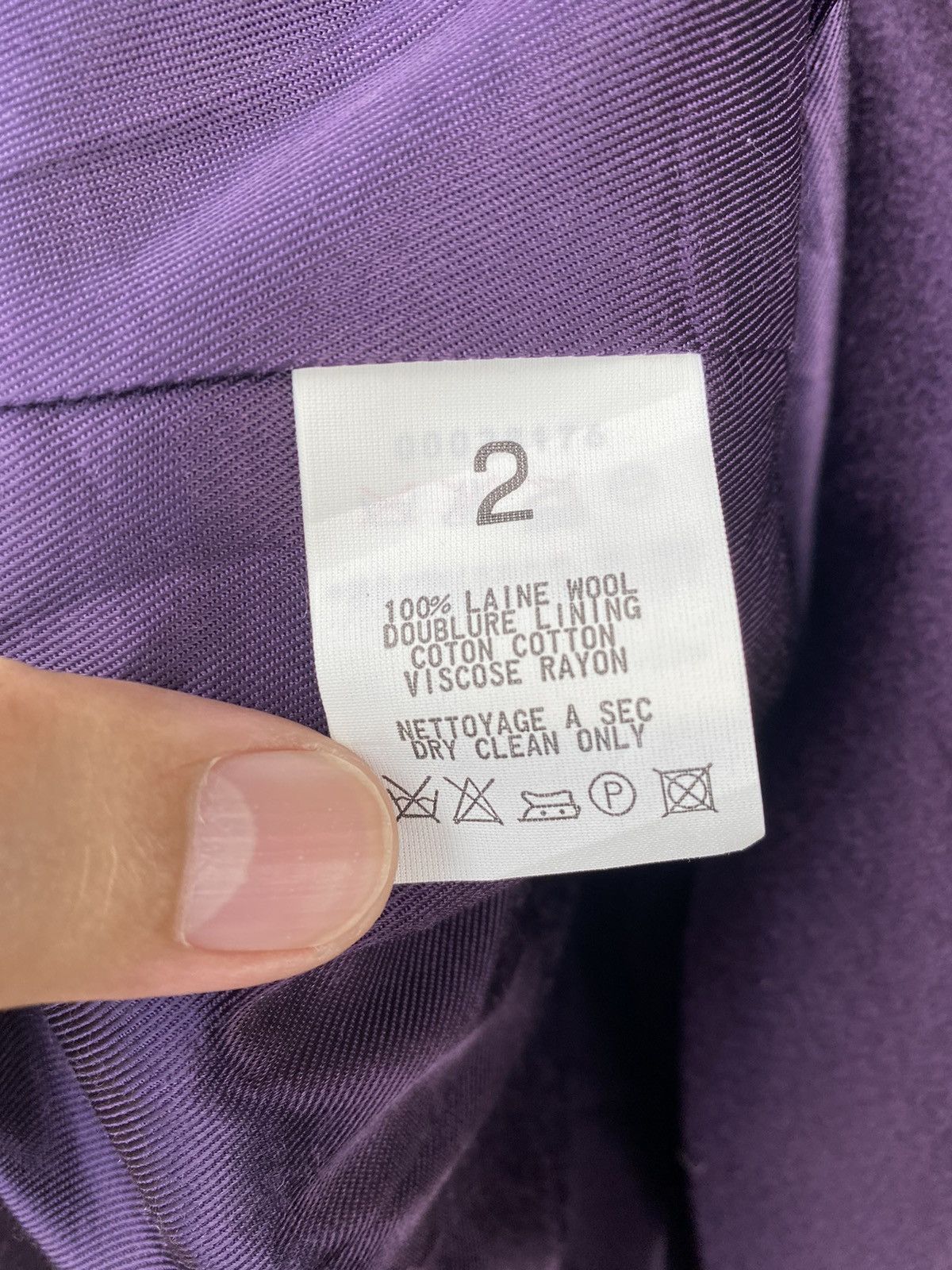 agnes b. Agnes B Double Breasted purple wool blend peacoat Size M / US 6-8 / IT 42-44 - 10 Thumbnail